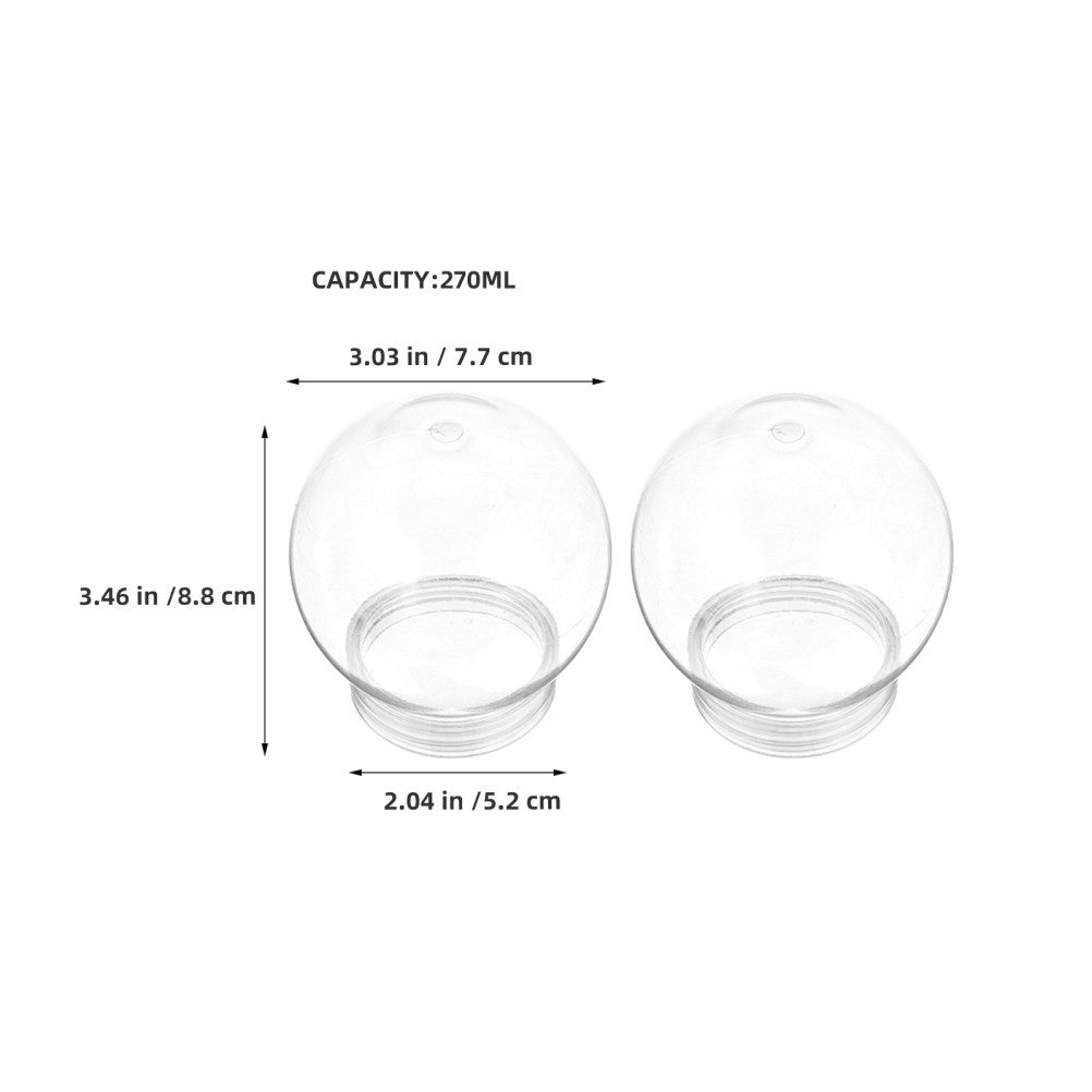 ya 25 20 Pcs DIY Holiday Decoration Clear Plastic Or ments for Crafting