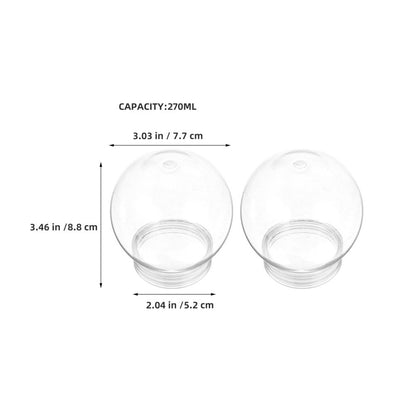 ya 25 20 Pcs DIY Holiday Decoration Clear Plastic Or ments for Crafting