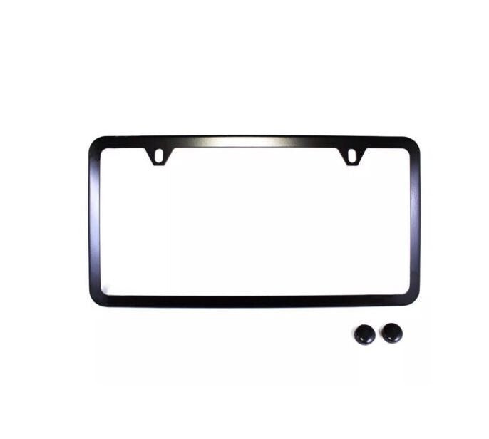 ya 1 8.5.1 2 Piece Car License Plate Frame Cover Hood Cap Rear Boot Screw Cap Chrome Suitable for Mazda 