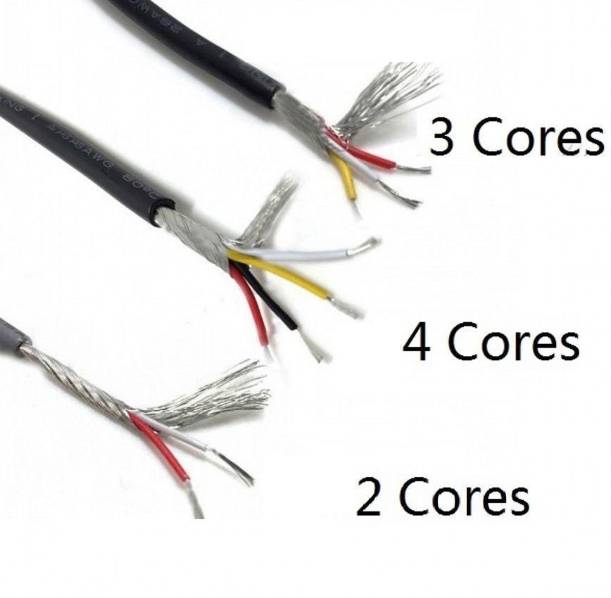 UL 2547 2/3/4-Core Shielded Audio Headphone Signal Cable 300V RoHS Copper Wire