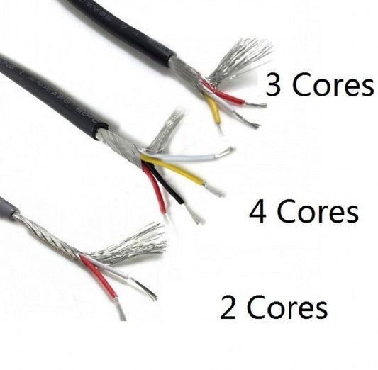 UL 2547 2/3/4-Core Shielded Audio Headphone Signal Cable 300V RoHS Copper Wire