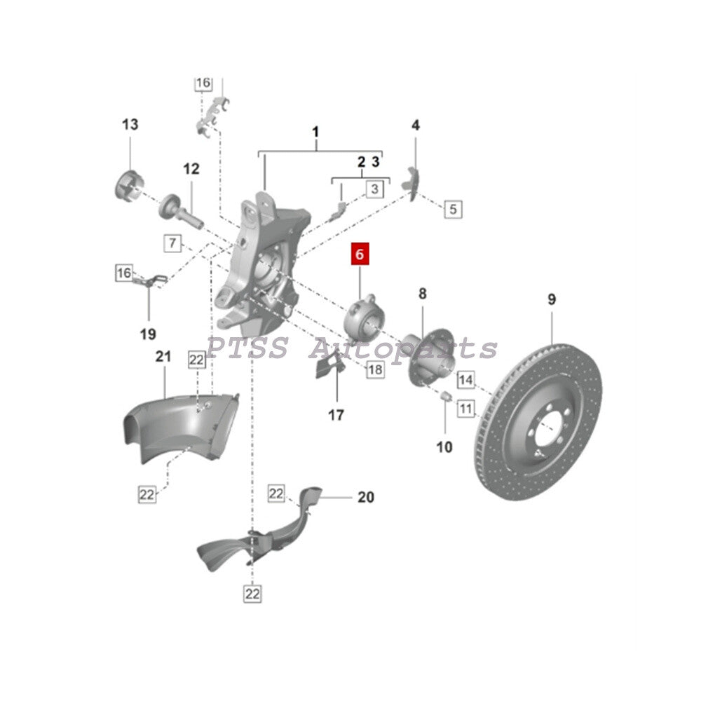 ya 5 8.7 95833158300 Front Rear Wheel bearing OE for Porsche for Cayenne 911 GT3 for VW Touareg