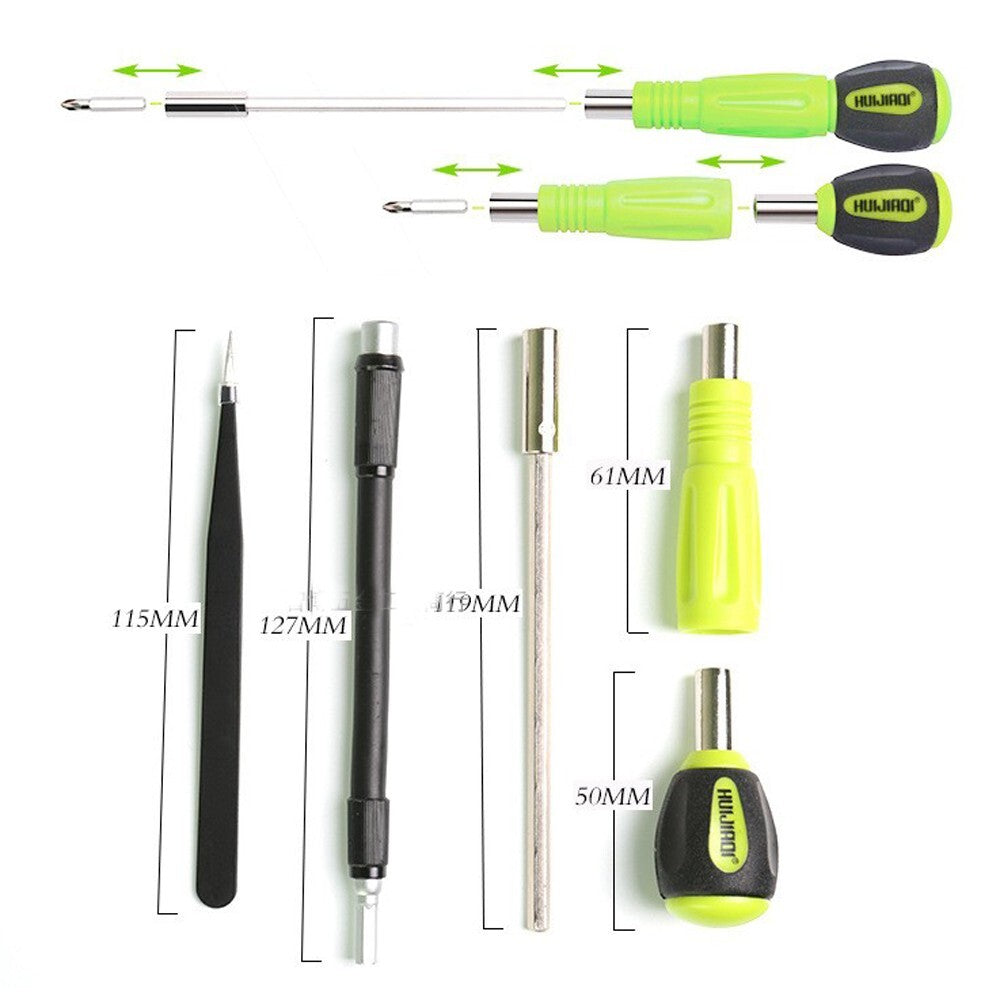 ya 26 HUIJIAQI No. 8934 67pcs in 1 Screwdriver Repair Hand Tool Kit With Storage Case