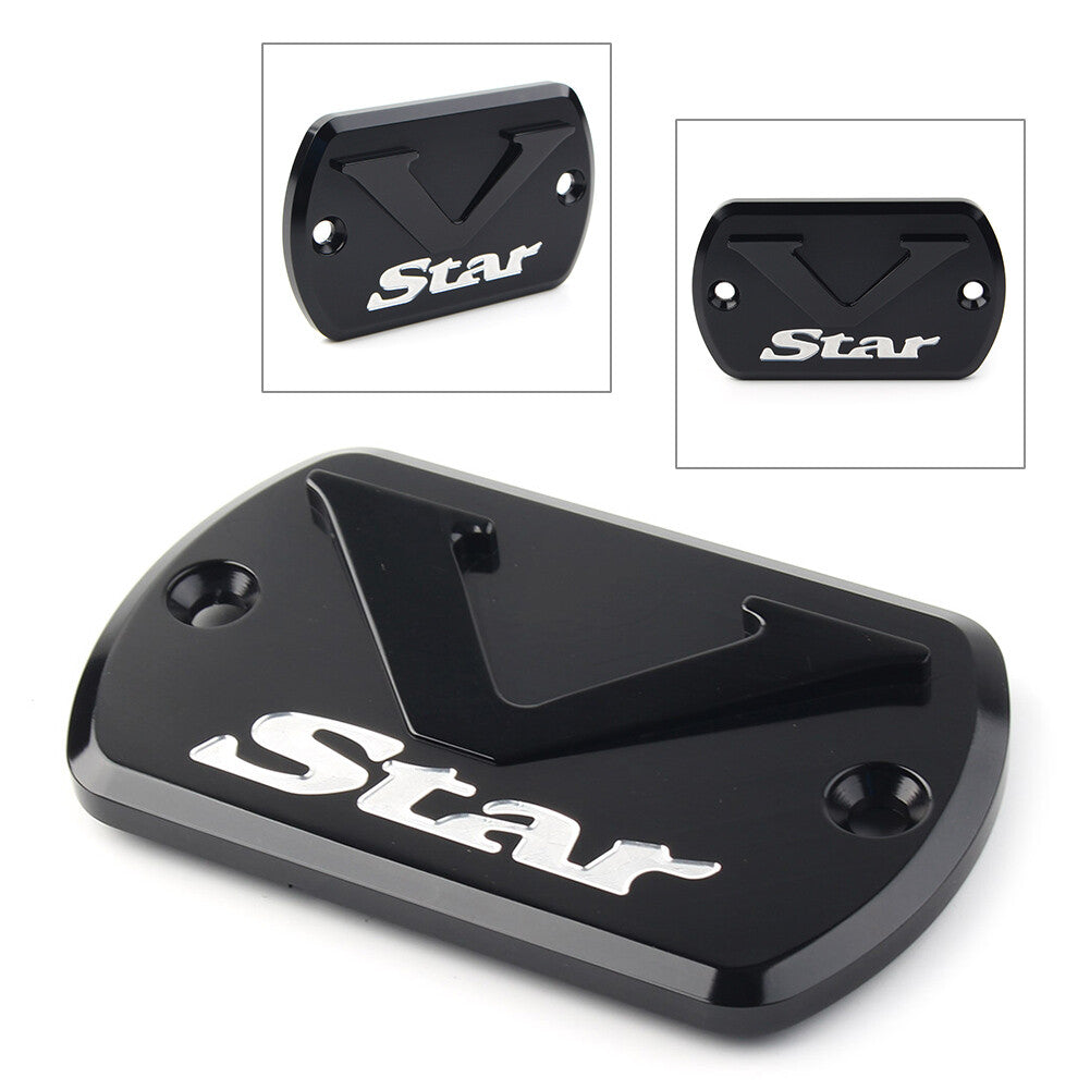 ya 2 6.26 Front Brake Fluid Cap Reservoir Cover for Yamaha V Star XVS 650/950/1100/1300