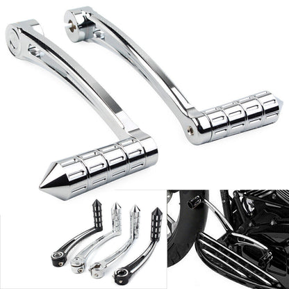ya 5 8.7 Fit 2000-2015 for Harley FL Softail Models Heel Toe Shift Lever + Spike Shifter Pegs