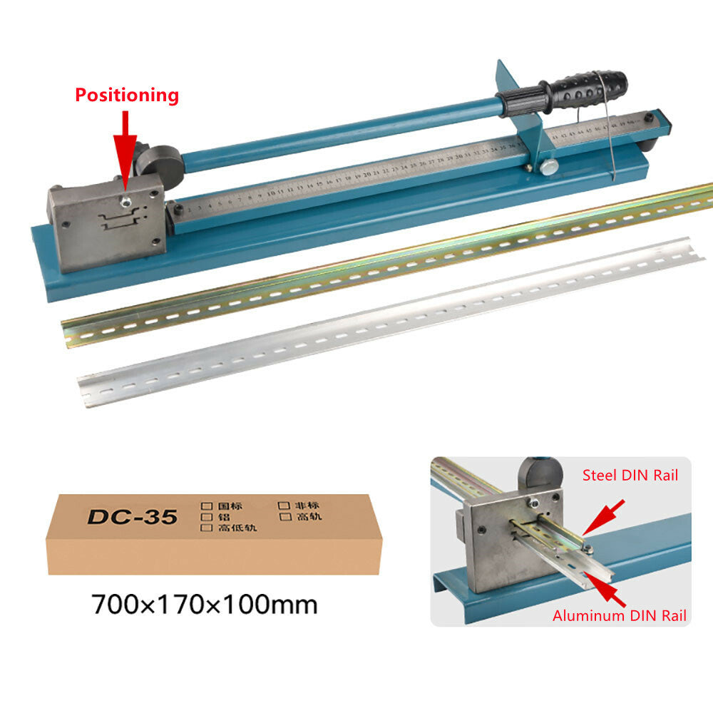 ya 25 DC-35 Manual DIN Rail Cutter Double Slot Steel and Aluminum Rail Cutting Machine