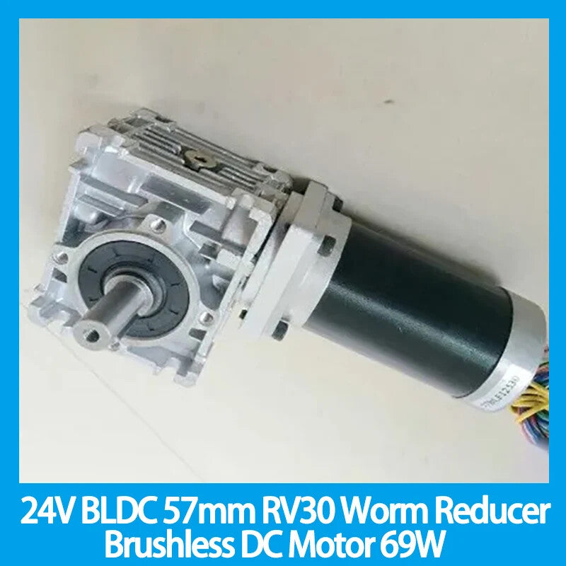 57 Brushless Motor RV30 Turbine Worm Gear Reducer Vertical 90¡« Output