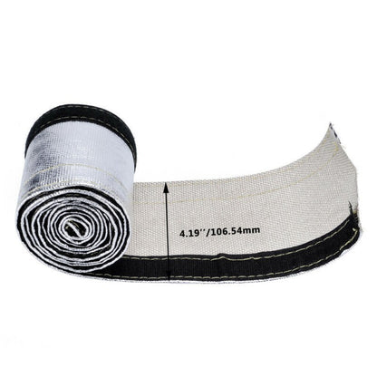 ya 5 8.7 Metallic Heat Shield Sleeve Silver Insulated Wire Hose Cover Wrap 3/4 X 6Ft