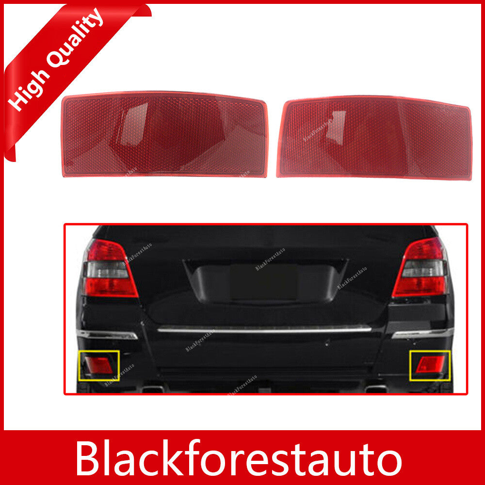 ya 27 6.18.2 Pair for Benz GLK-Class 10-15 Rear Bumper Reflector Lights Right & Left Side