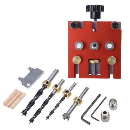 ya 17 3 in Woodworking Doweling Jig Adjustable Drilling Guide Puncher Locator Tools