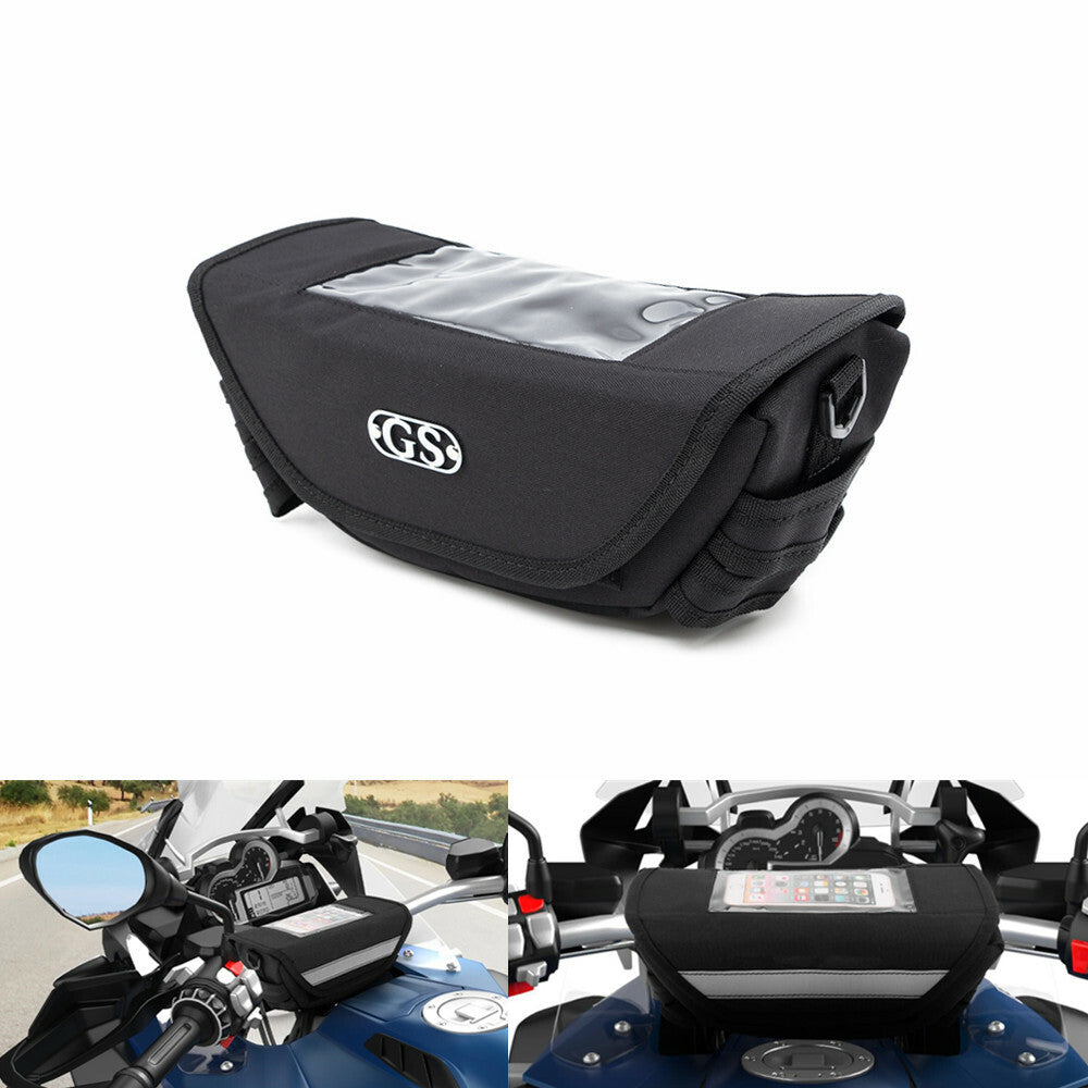 ya 11 6.5 Black Handlebar Waterproof Travel Bag Navigation Bag for BMW R1200GS R1250GS ADV
