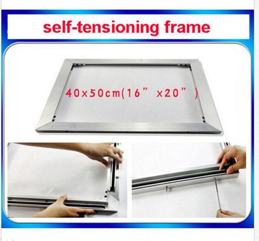 16 x20 /40cmx50cm Screen Printing Self-tensioning Frame Kit Reusable Tool T