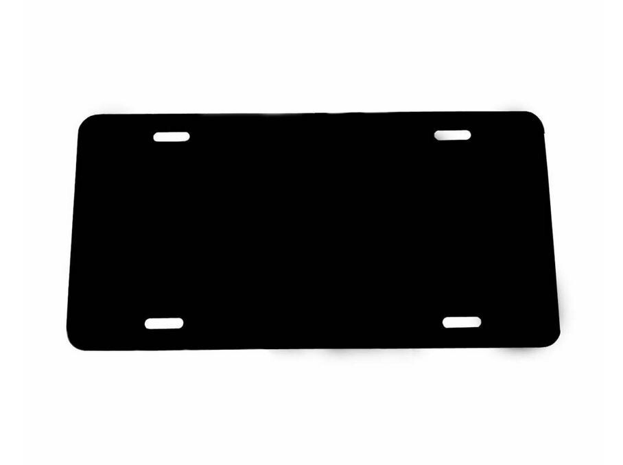 ya 1 8.5.2 Car License Plate Frame Cover Hood Rear Boot Black Plastic for 