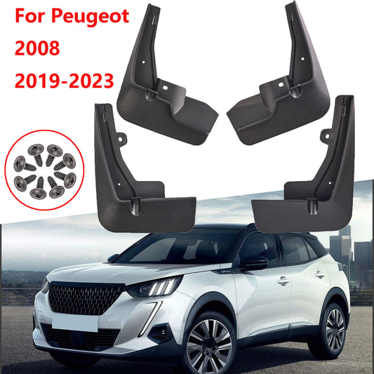 ya 7 6.10.2 4X for Peugeot 2008 2019-2023 front rear Splash Guard mudguard mud flap guards