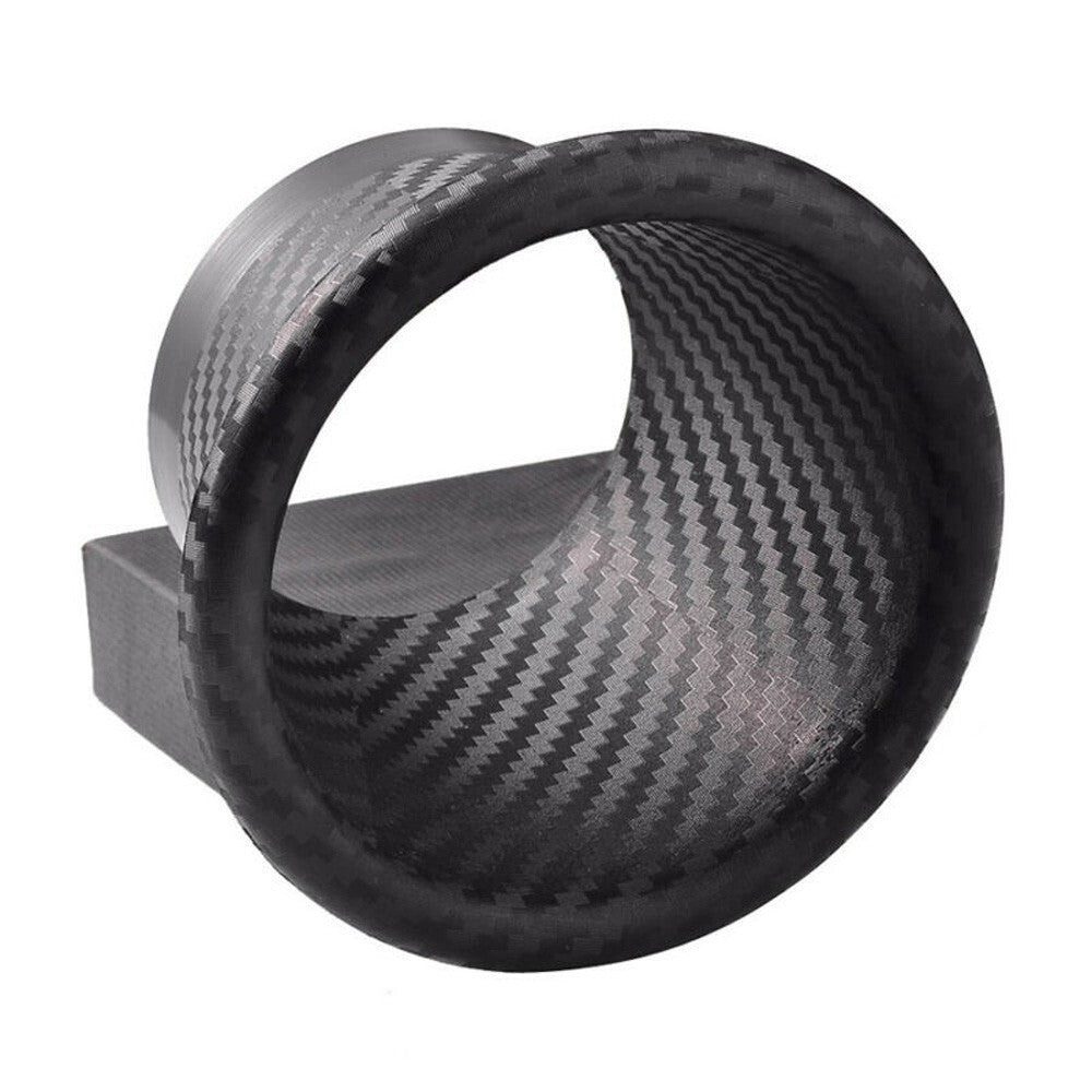 ya 5 8.7 Car Front Bumper for TURBO Air Intake Pipe Turbine Funnel Kit Carbon Fiber