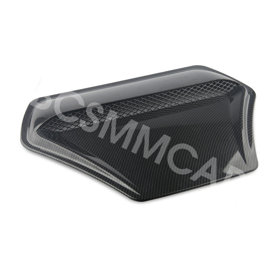 ya 1 6.30 Carbon Fiber Look Hood Vent Decorative Air Flow Intake Bonnet Vent Cover