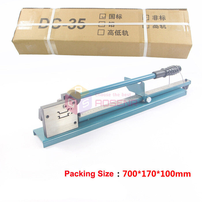 ya 25 C45 Double Groove Manual Din Rail Cutter for Aluminum and Steel Rail Cutting