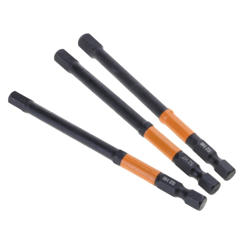 ya 26 10Pcs 1.5/2/2.5/3/3.5/4/5/6/7/8mm 1/4 Impacts Head Wrenches Drill Bit