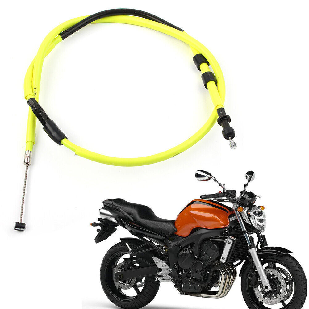 ya 5 8.7 Motorcyc Brake Clutch Cable Wire Replacement Fit for Yamaha FZ-6N 2004-2010 Yellow