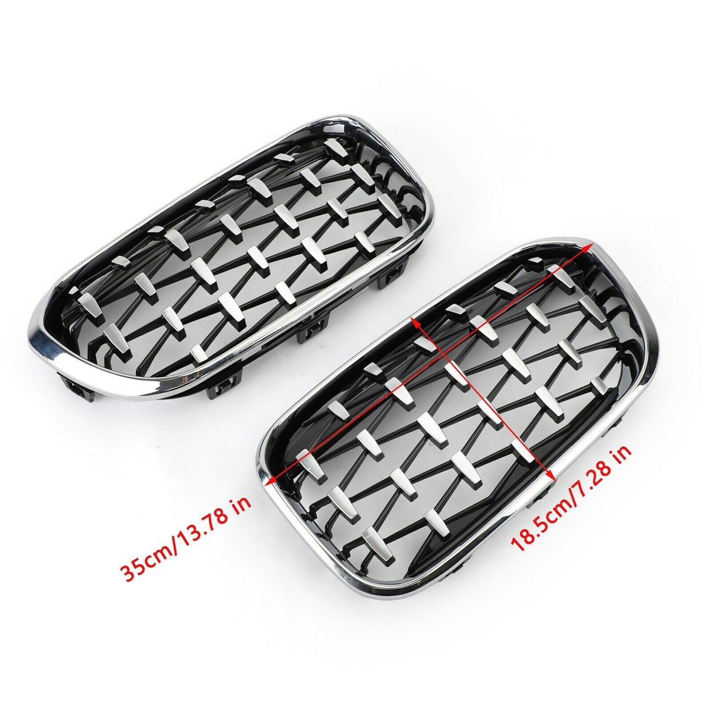 ya 1 8.5.2 Chrome Black Front Kidney Grille for 2015-2017 1 F20/F21