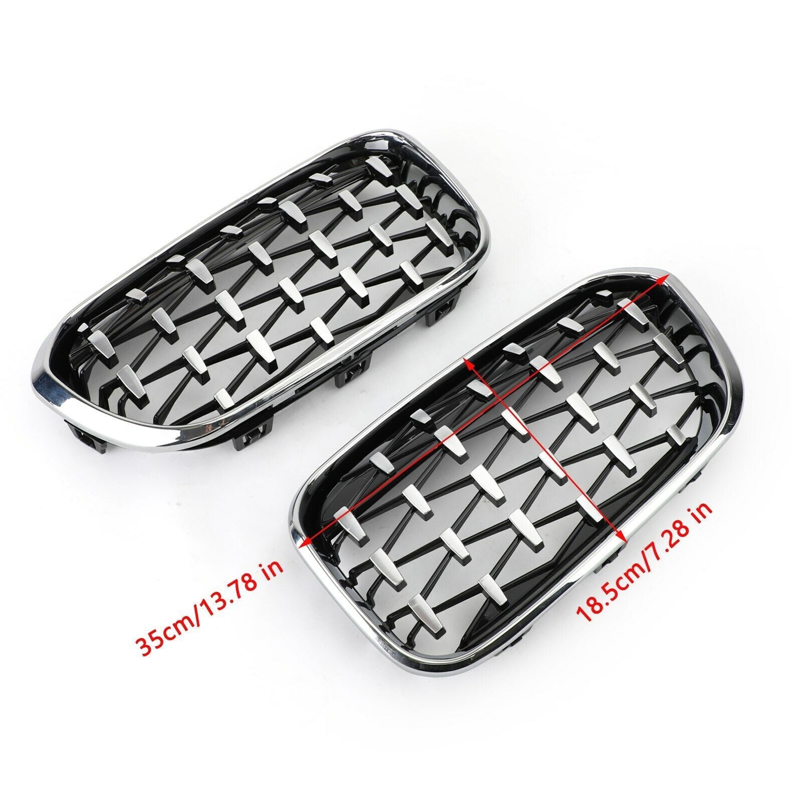 ya 1 8.5.2 Chrome Black Front Kidney Grille for 2015-2017 1 F20/F21
