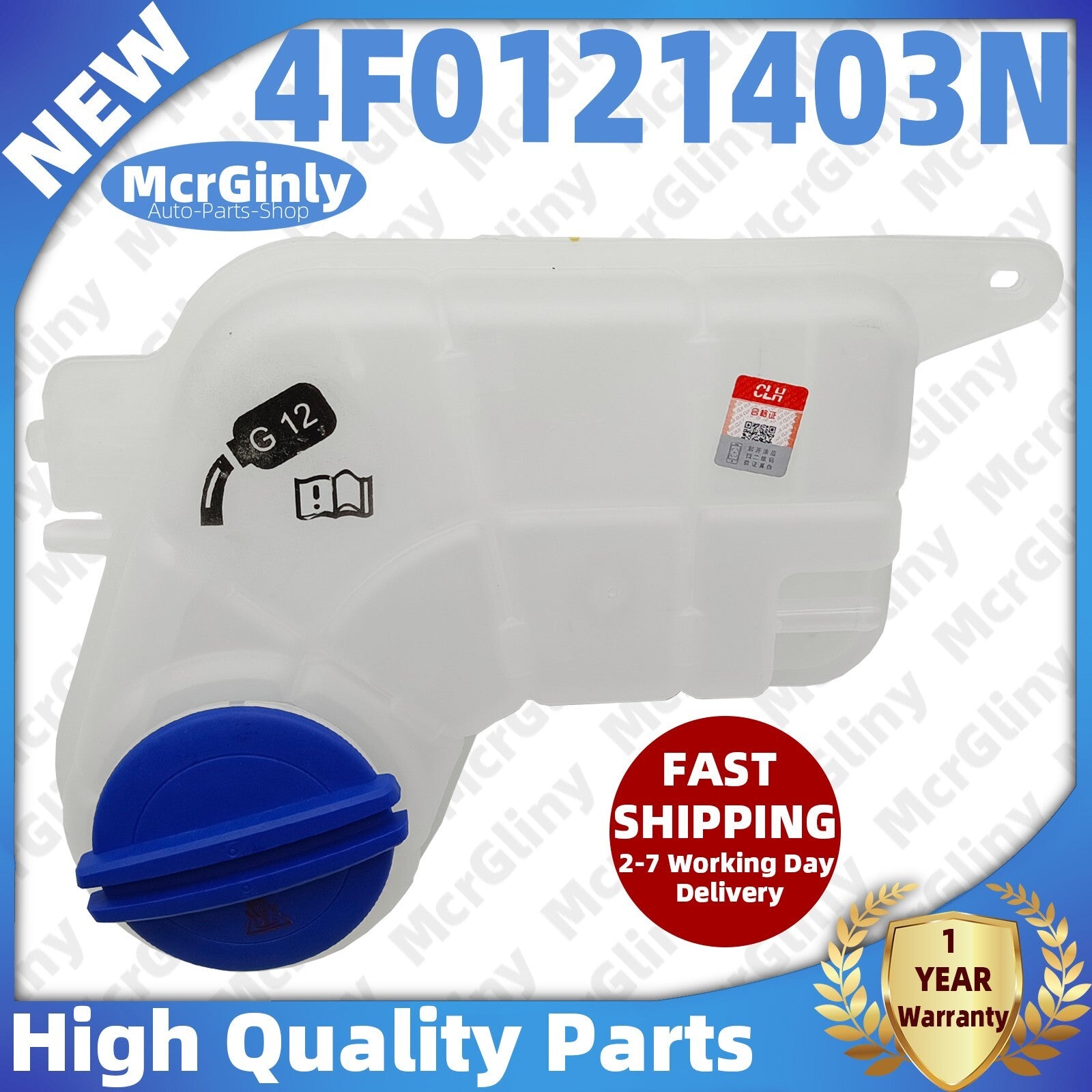 ya 9 6.5 Engine Coolant Reservoir Tank AUK for Audi A6/ A6 Quattro 4F0121403N 8E0121321