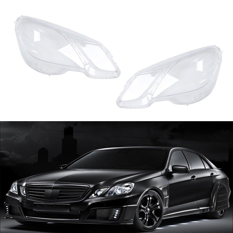 ya 13 5.27.2 Pair Clear Headlight Lens Lamp Cover For 2009-2012 for Mercedes-Benz E Class W212
