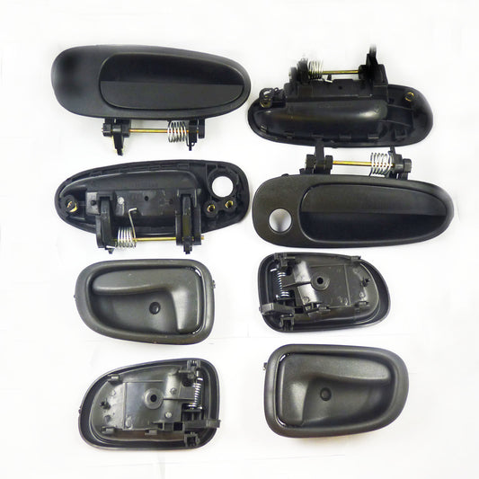 ya 5 8.7 New Door Handle Black Exterior and Interior Kit 8 Pieces for Toyota for Corolla 1993 - 1997
