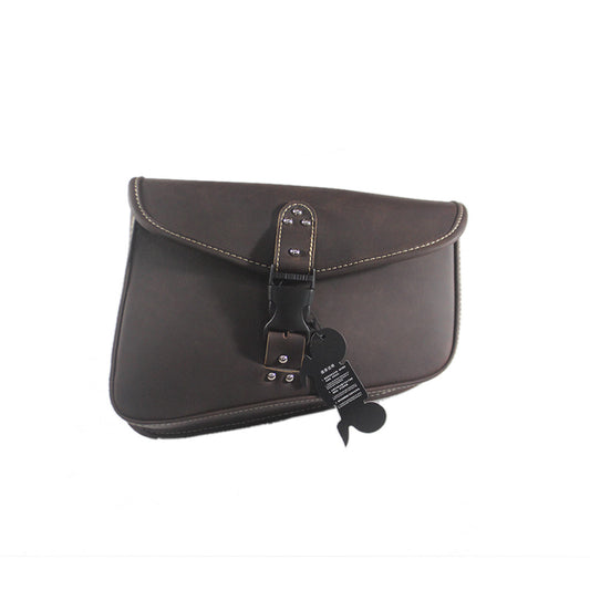ya 11 6.5 Vintage PU Leather Right side Saddlebag Saddle Bag for Harley Sportster XL883