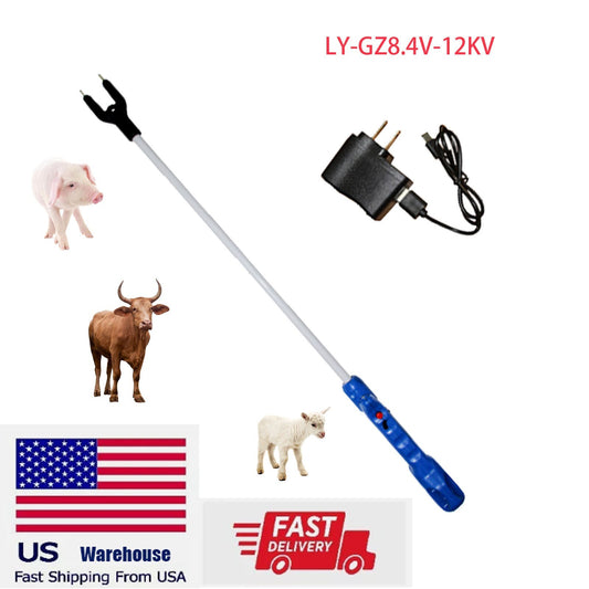 Rechargeable Livestock Prod Waterproof Cattle Prod Hot Shot Felixible