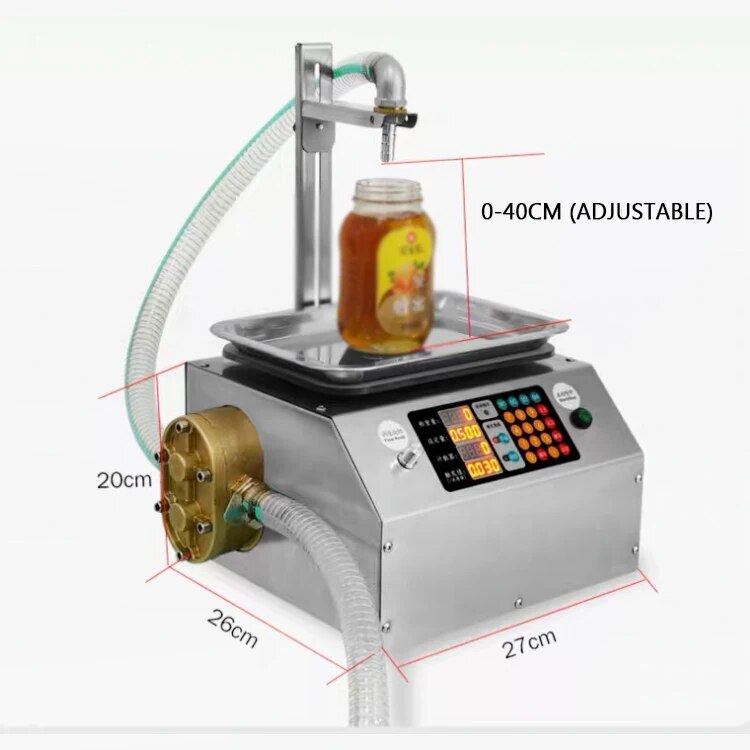 CSY-L15 Auto Honey Pear Sauce Sesame Peanut Butter Weighing Quantitative Filler