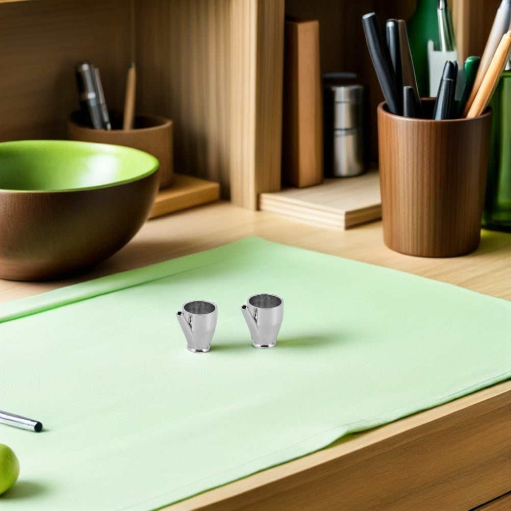 ya 26  3 Pcs Spray Paint Cup Airbrush Sprayout Pot Metal Oil Painting Container