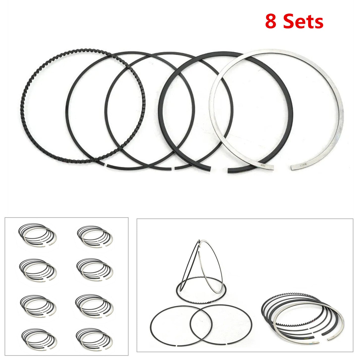 ya 3 6.25.2 8 Sets Piston Rings STD for Jaguar for Land Rover 5.0L V8 AJ133 5.0 Supercharged