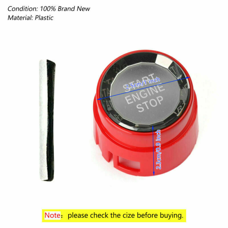 ya 1 8.5.2 Red Start Stop Engine Button Switch Cover Crystal Fit For F Chassis F30/F10