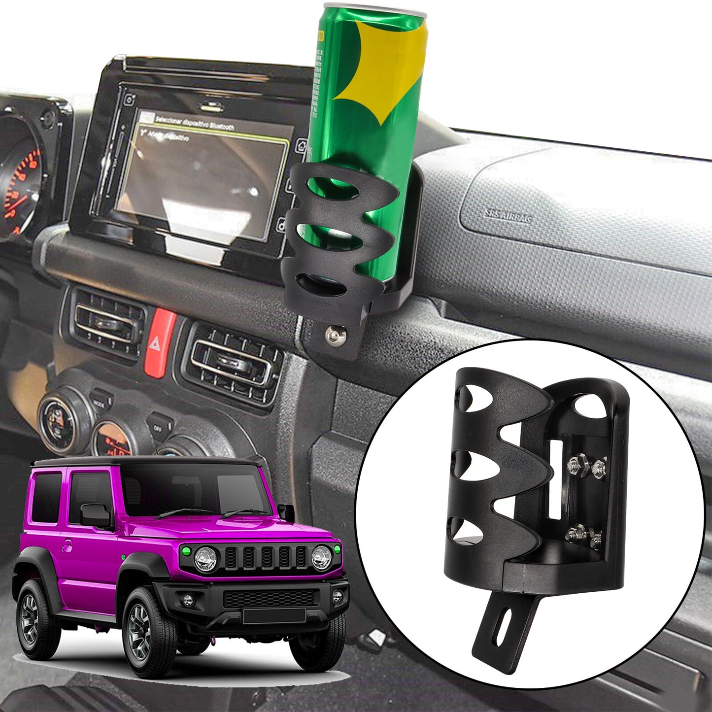 ya 4 6.21 for Suzuki for Jimny JB74 2019 - 2021 Car Drink Bottle Cup Holder Stand Organizer