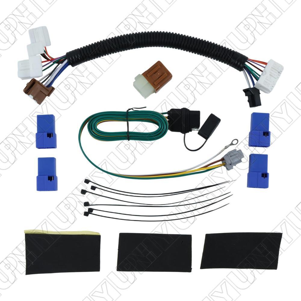 ya 1 7.13 4 Way Flat Trailer Wiring Harness Kit CX01088 for Nissan Pathfinder 2013-2020