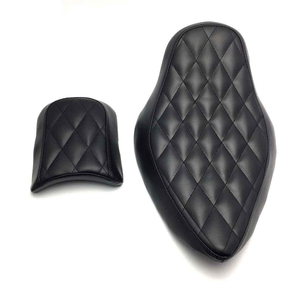 ya 5 8.7 Diamond Stitched Driver Passenger Seats for Harley Sportster 883 1200 2004-2015