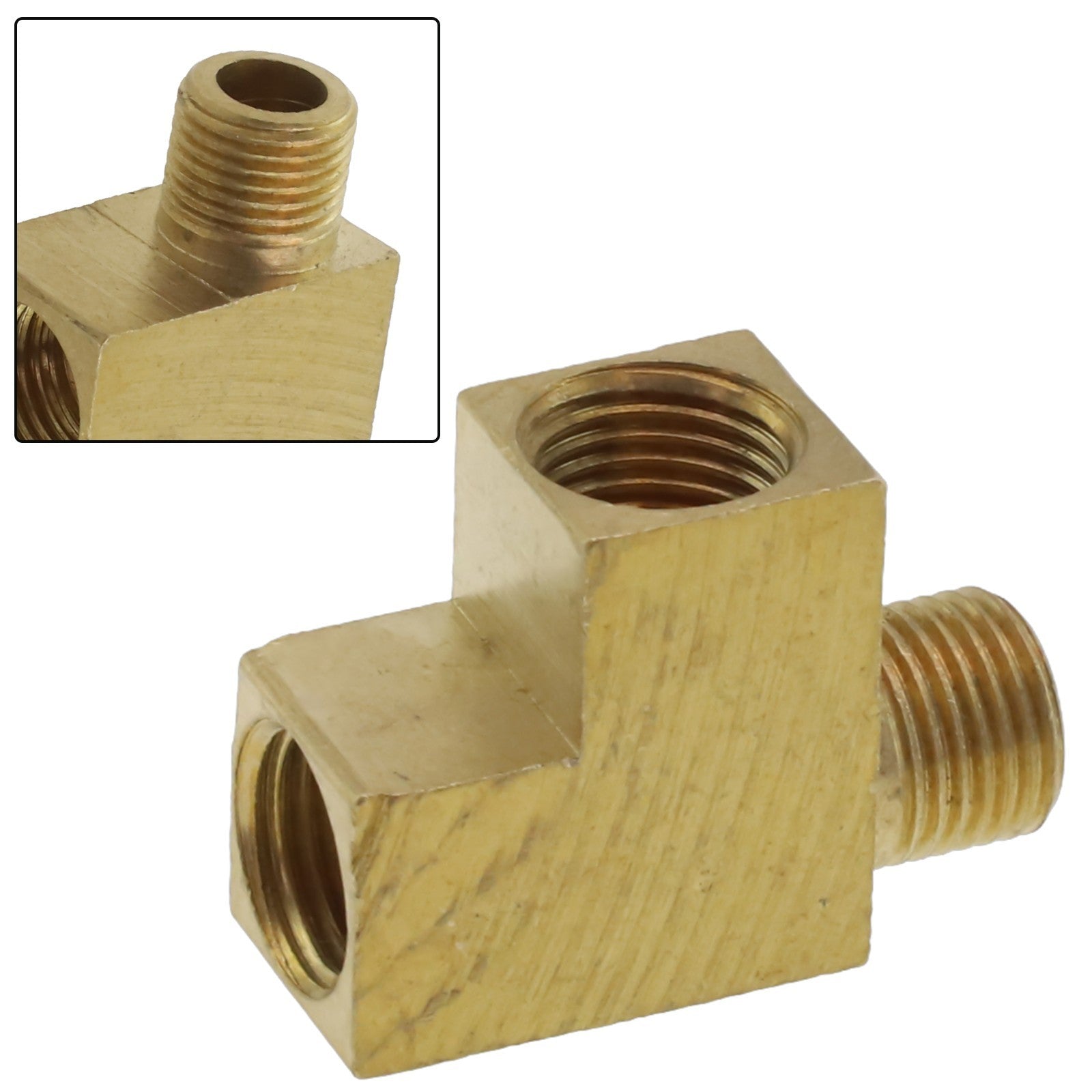 ya 5 8.7 Reliable Brass Tdistributor Angle Adapter M10x1mm External and Internal Threads