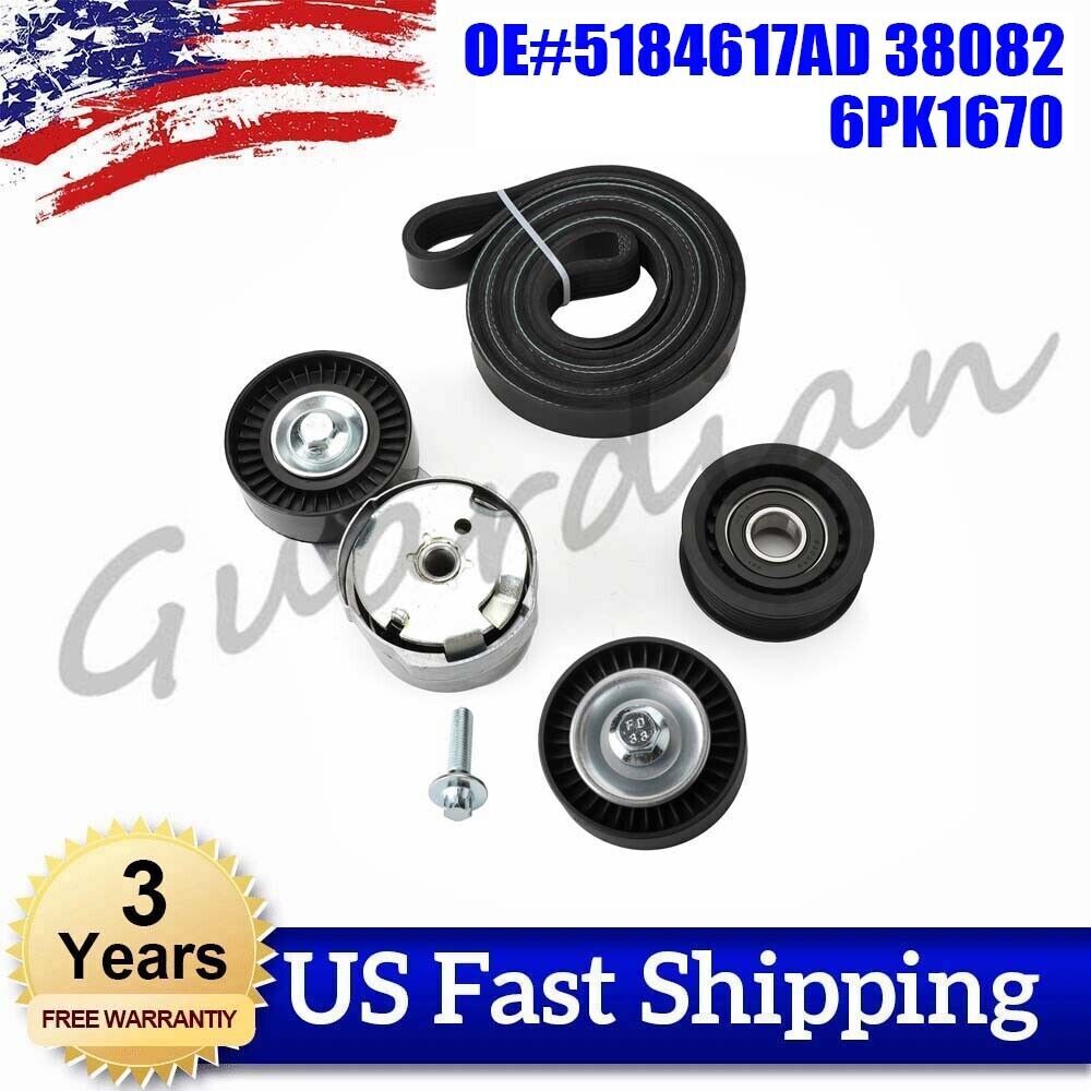 ya 3 6.24 Accessory Belt Tensioner 5184617AD 38082 6PK1670 for Ram for Jeep for Grand Cherokee