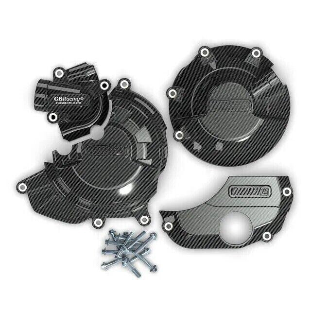 ya 1 7.4 Carbon Fiber Engine Protection Cover for Ducati Monster 821 SuperSport 939