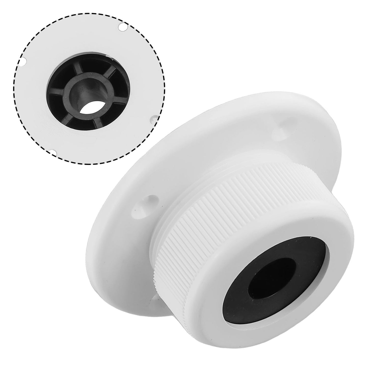 ya 1 7.4 Thru Outlet Boat Cable Outlet Water Resistant White 73 X 27 X 49mm ABS