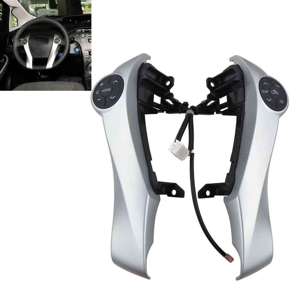 ya 1 8.5.1 Silver Steering Wheel Cruise Control Switch Button Fits For AQUA PRIUS C