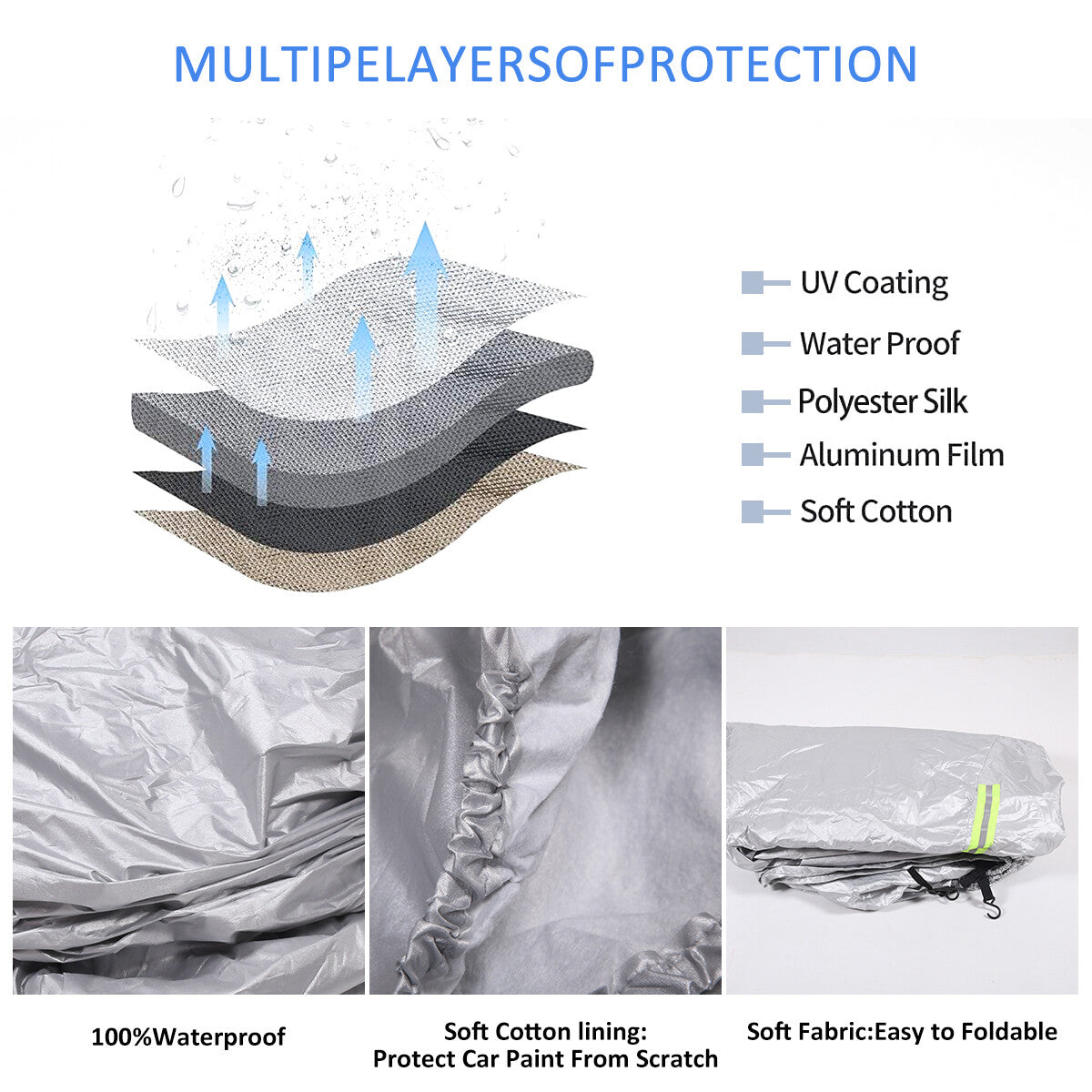 ya 5 8.7 For 14-19 for Corvette C7 Full Car Protection Cover Waterproof Sun UV Snow Dust Rain
