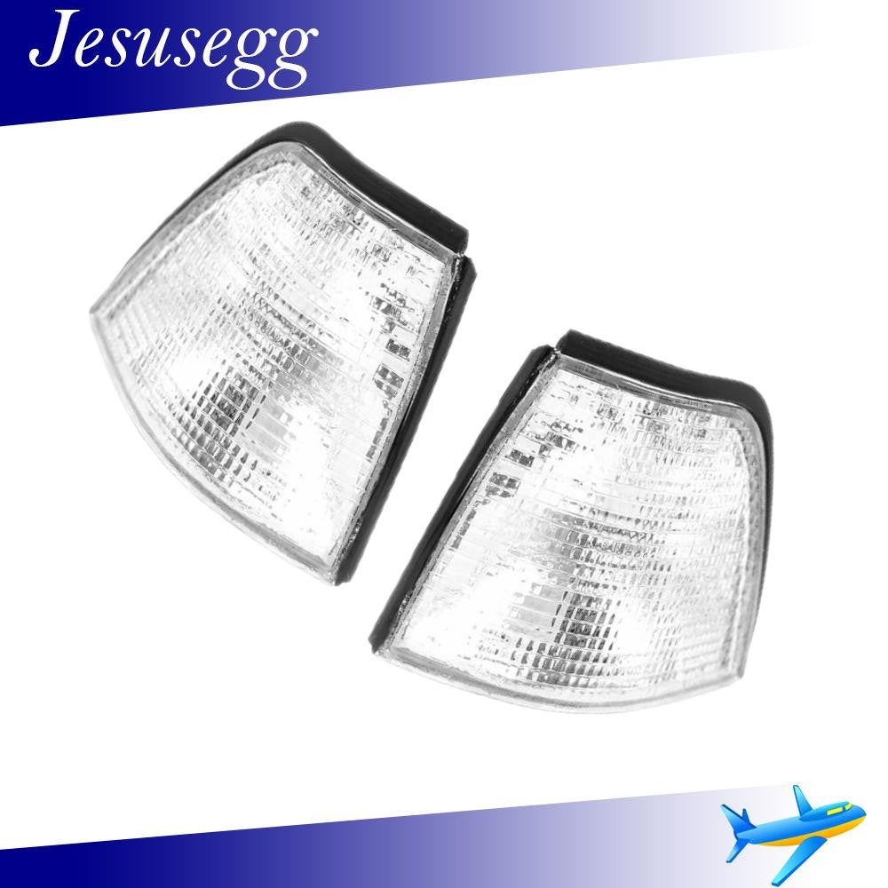 ya 13 5.27 For 3' E36 1992-1998 Front LH & RH Turn Signal Lamp Corner Light Shell Clear