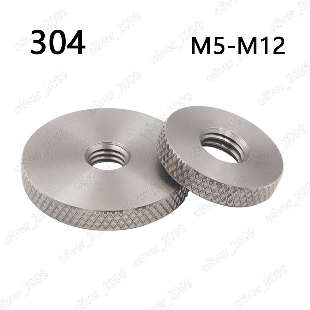 304 Stainless Steel Enlarged Knurled Thumb Round Nuts M5 M6 M8 M10 M12