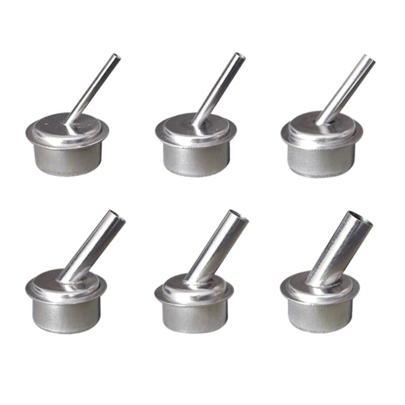 ya 25 6Pcs 45° Bent Curved Air Nozzle for Quick 861 Hot Air  Rework Station