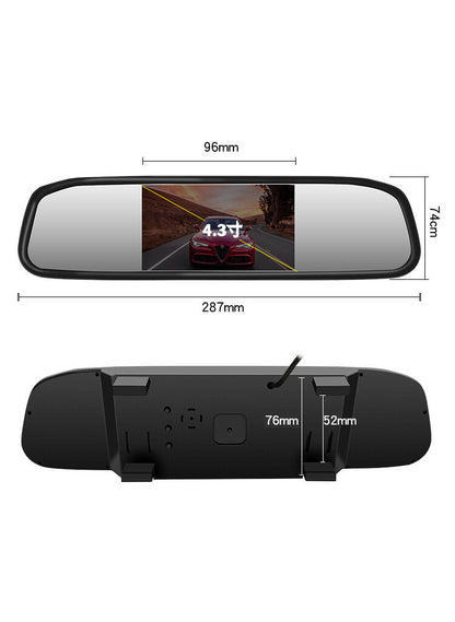 ya 5 8.7 4.3 TFT LCD Monitor Car Rear View System Backup Reverse Camera Night