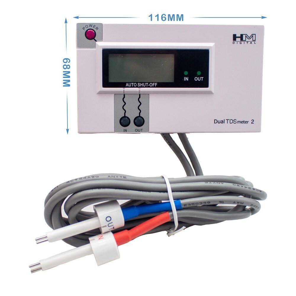 ya 26 DM-2 Commercial Dual In-Line TDS Monitor Digital Water Quality Tester 0-9990PPM