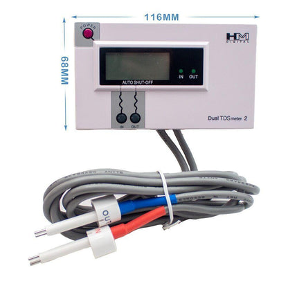 ya 26 DM-2 Commercial Dual In-Line TDS Monitor Digital Water Quality Tester 0-9990PPM