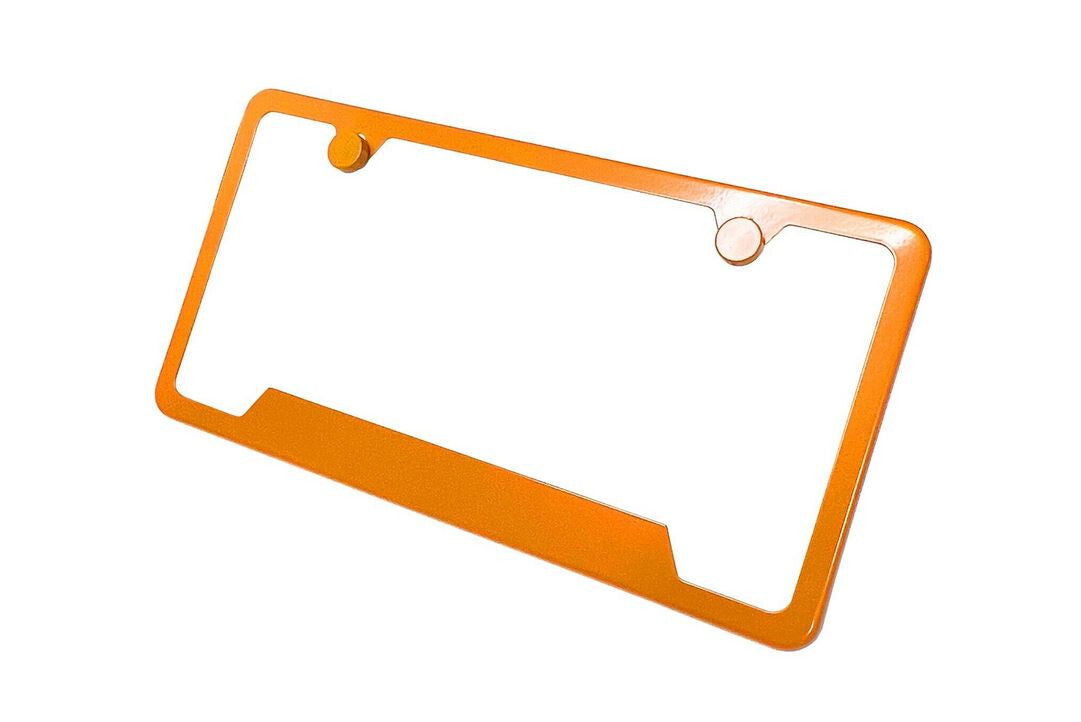 ya 1 8.5.4 Car License Plate Frame Cover Hood Rear Chrome Black Blue American Flag for 